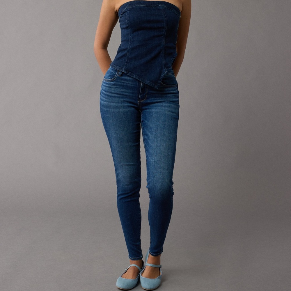 American Eagle Curvy High Rise Stretch Jegging 10 Worn Once